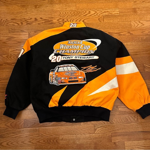 Vintage JH design Tony Stewart Home Depot Chase nascar racing jacket size large - Picture 8 of 9